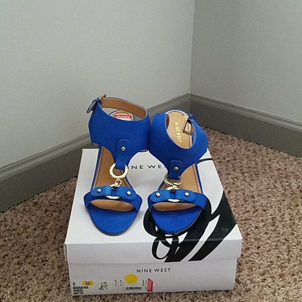 Electric Blue Evening Shoes